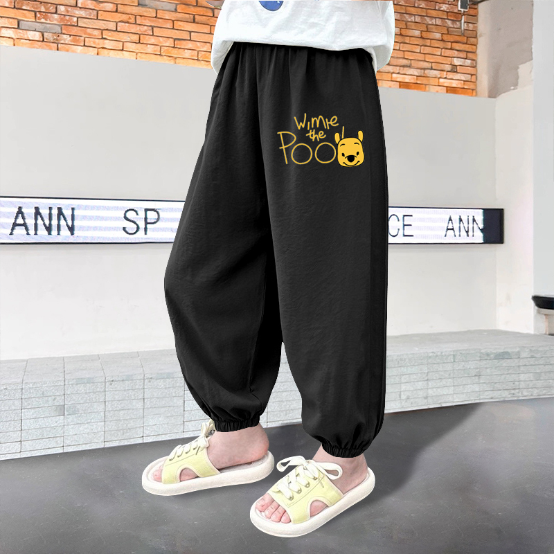 男童防蚊裤2025夏季新款长裤中大童宽松夏装薄款凉感透气束脚裤