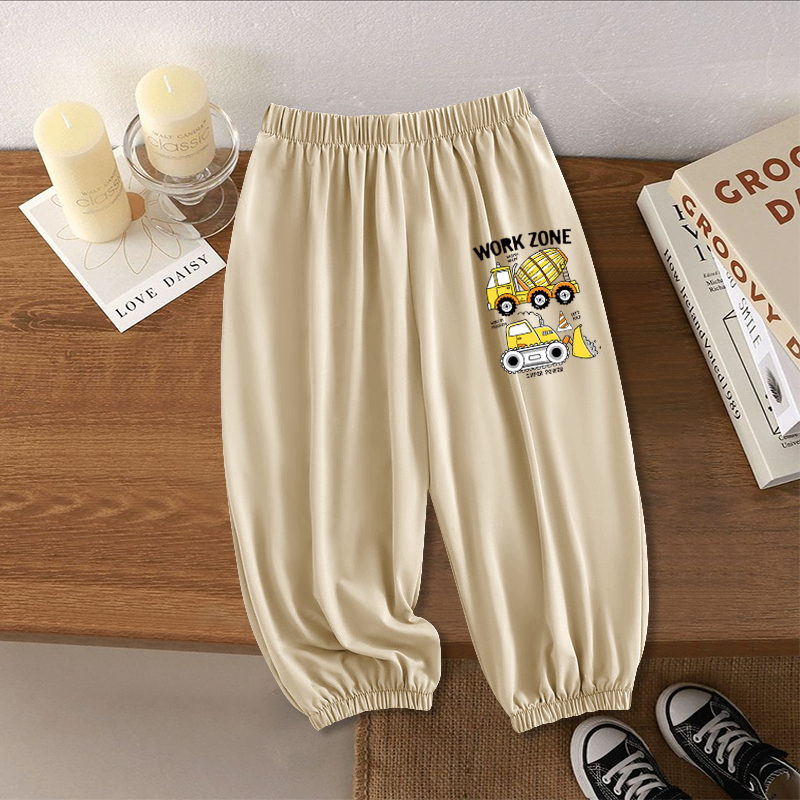 男童防蚊裤凉感2025夏季新款中大童薄款裤子男孩休闲宽松束脚裤