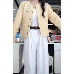 炸街短款 春装 黄色高级感爆款 女款 夹克外套上衣小个子潮 2025年新款