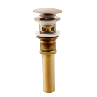 全铜主体仿古带提篮下水器弹跳去水带过滤网艺术盆漏水器下水管器