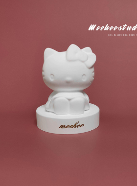 汽车香水可爱kitty凯蒂猫车内香薰摆件中控台装饰品礼物扩香石