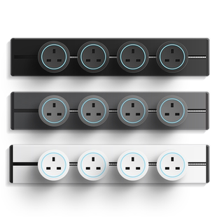 英标轨道插座13a英式路轨可移动港版国际通用导轨滑动插排接线板