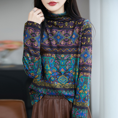 半高领羊毛打底衫女内搭