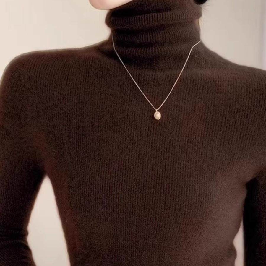 配大衣的高领羊毛打底衫女内搭修身显瘦堆堆领毛衣软糯冬季针织衫,女装/女士精品,毛针织衫,淘宝优惠券,粉丝福利购,淘宝优惠卷