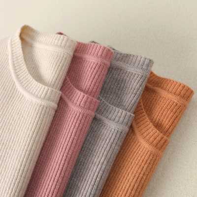 圆领打底衫女修身内搭毛衣