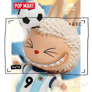 POPMART泡泡玛特拉布布LABUBU阿根廷足球系列盲盒潮玩具手办 正品