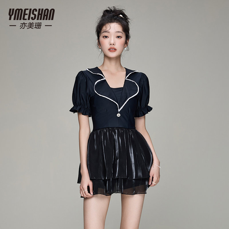 亦美珊显瘦保守泳衣女