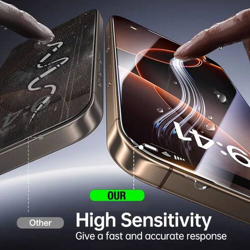 3Pcs 9D Full Coverage Tempered Glass Screen Protector for iP