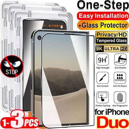 Privacy Anti-Spy Screen Protector for IPhoneDuo 9H HD Temper