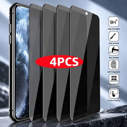 4PCS Privacy Tempered Glass For Xiaomi 17 15 14 13 12 Anti S