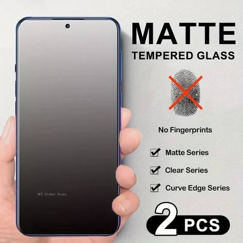 2Pcs Full Cover Matte Tempered Glass For Xiaomi 14 13T Pro 1