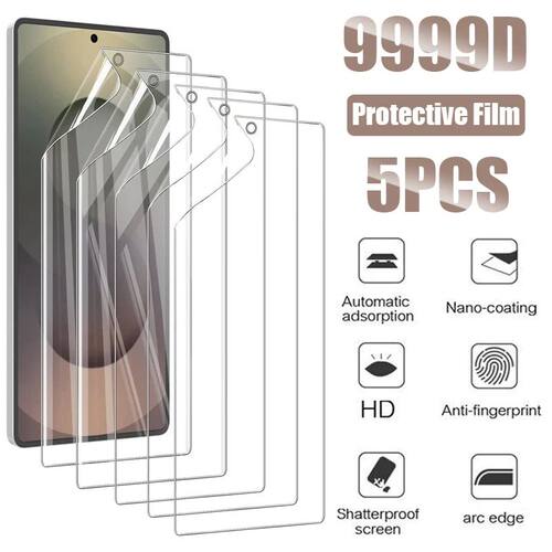 5Pcs Hydrogel Film For Samsung Galaxy S25 S24 S23 S22 Ultra