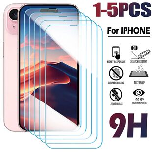1-5PCS 9H Full Cover Tempered Glass For iPhone 15 13 12 11 P