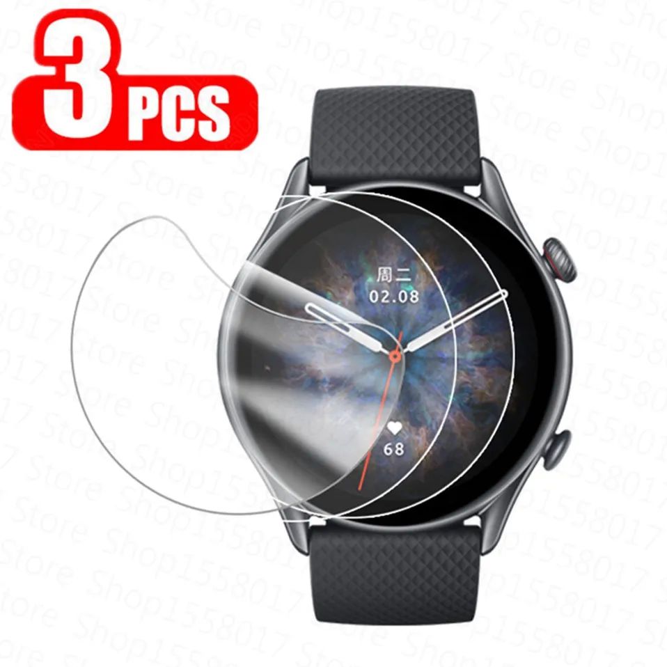 3Pcs Hydrogel Protective Film Xiaomi Huami Amazfit GTR 3 Pro