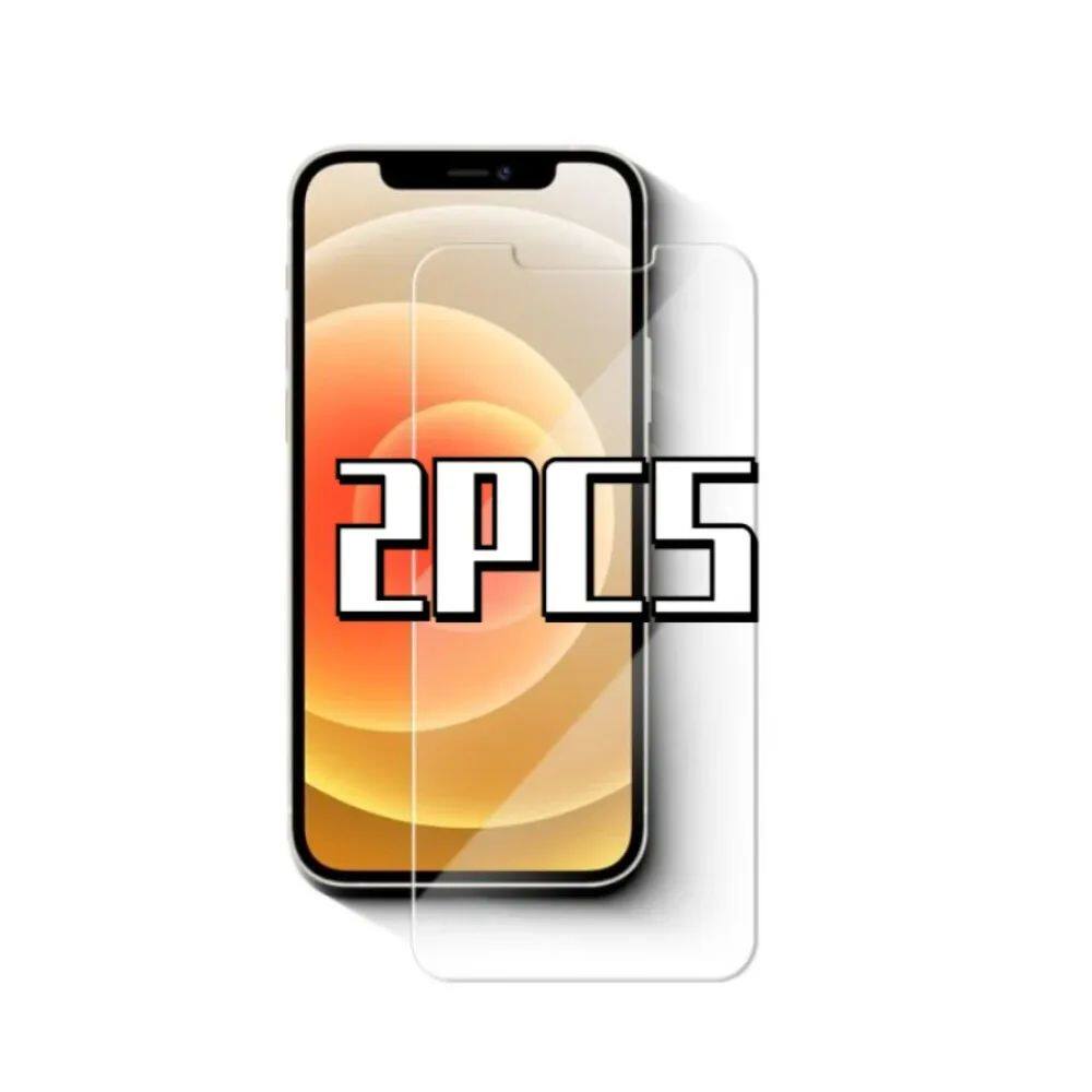 2PCS 9H 2.5D Clear Tempered Glass Screen Protectors For iPho