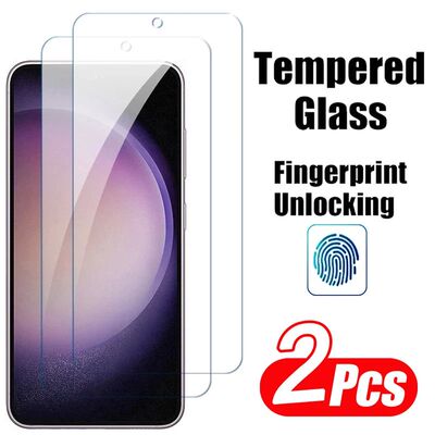 2PCS Fingerprint Unlocking Tempered Glass For Samsung Galaxy