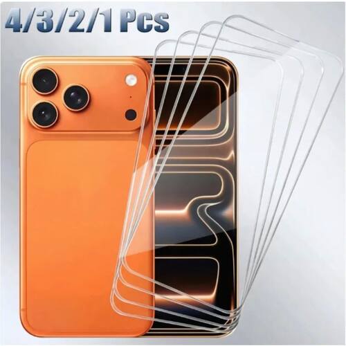 1-4PCS Full Cover Tempered Glass For iPhone 17 Pro Max HD Cl