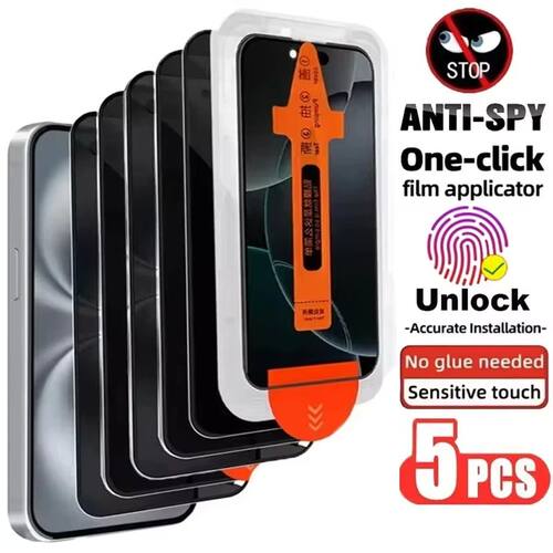 1-5PCS Unlock Privacy Easy Install Screen Protector For Sams