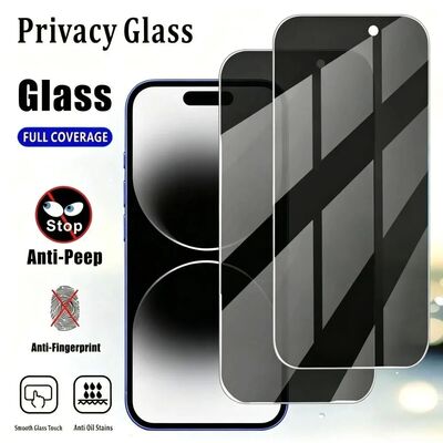 2Pcs Anti Spy Full Cover Screen Protector for iPhone 17 16 1