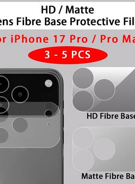 3 - 5 Pcs HD / Matte Lens Fibre Base Protective Film For iPh