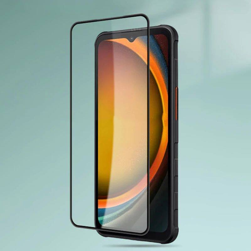 2.5D HD Tempered Glass for Samsung XCOVER 7 Black Edge Clear