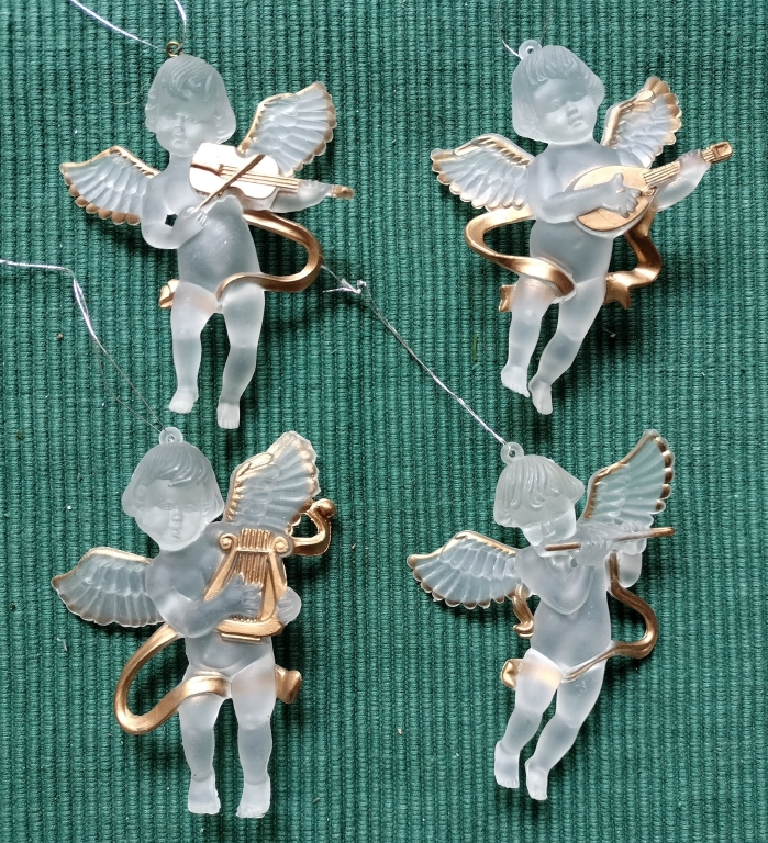 外单样品 孤品 天使挂件一组4个