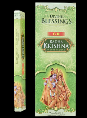 GR印度香 奎师那Krishna线香竹签香室内薰香手工香原装进口正