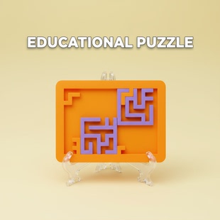 Puzzle拼图 迷你款拼图迷宫 10级烧脑地狱高难度益智解谜玩具