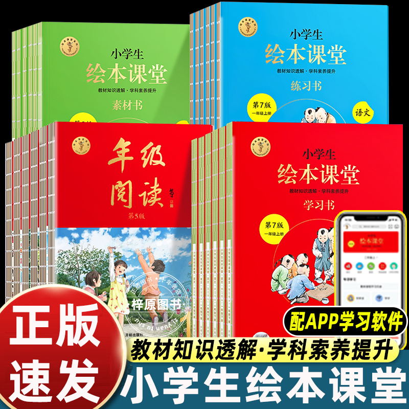 2025适用新版小学生绘本课堂年级阅读一二年级三年级四五六年级下上册阅读理解专项训练语文字词句手册人教版同步年纪阅读学习书
