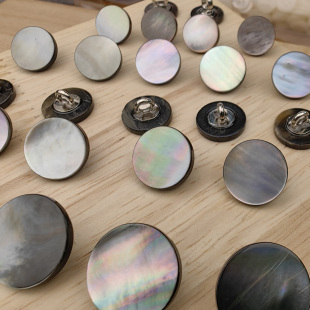 大牌现货天然贝壳扣百搭衬衫扣子真丝衣服贝母扣衬衣衣服手缝扣子