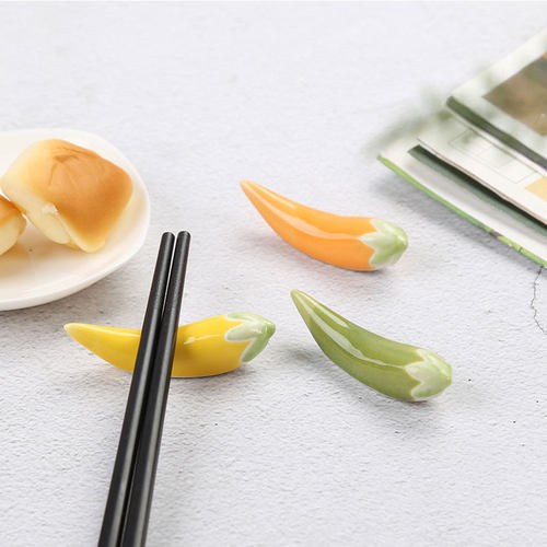 创意陶瓷筷子托小辣椒筷子架