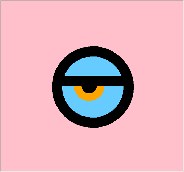 Python原创作品源代码_有趣的眼珠子