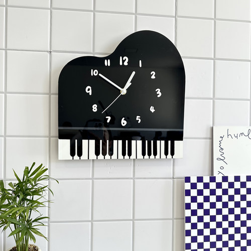 琴房卧室静音钢琴时钟挂钟