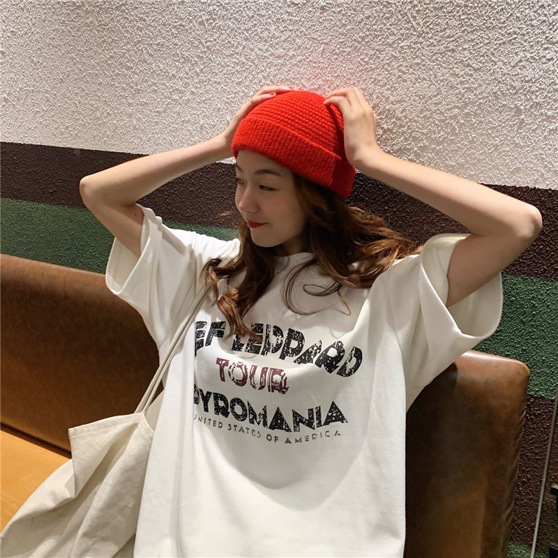 實拍棉超火短袖恤女夏裝小眾洋氣顯瘦內搭上衣