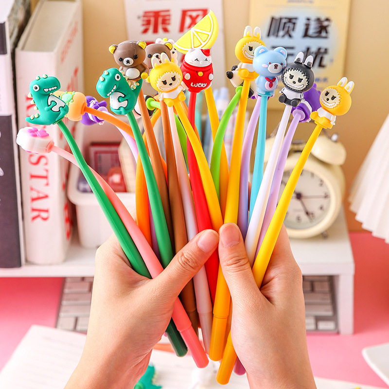 创意可爱摇摇乐中性笔卡通高颜值学生减压笔摇摇笔小学生奖品文具