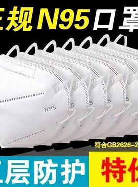 N95口罩非独立包装立体五层防护防尘防飞沫防雾霾透气防护口罩