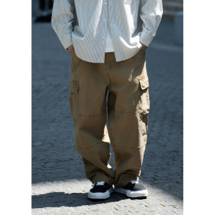 裤 日系水洗宽松口袋锥形工装 男 潮流百搭休闲裤 Batterup25秋冬新款
