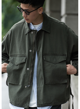 Batterup26春季新款上衣日系宽松M65水洗休闲工装夹克外套男潮牌