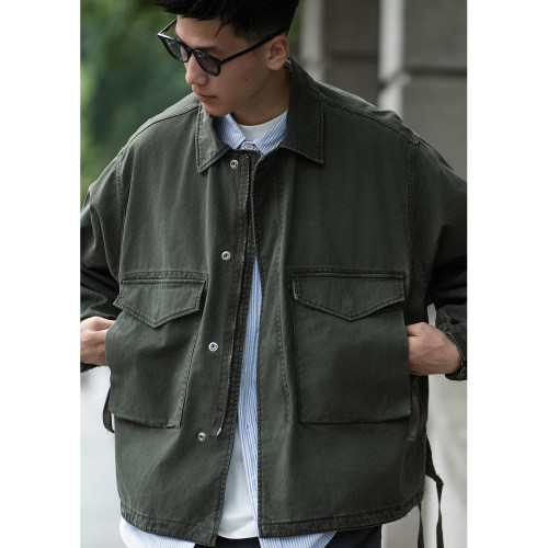 Batterup日系宽松工装夹克男