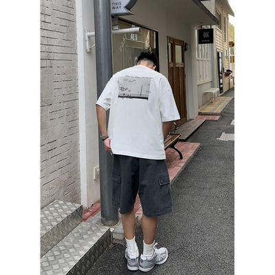 Batterup日系照片印花短袖