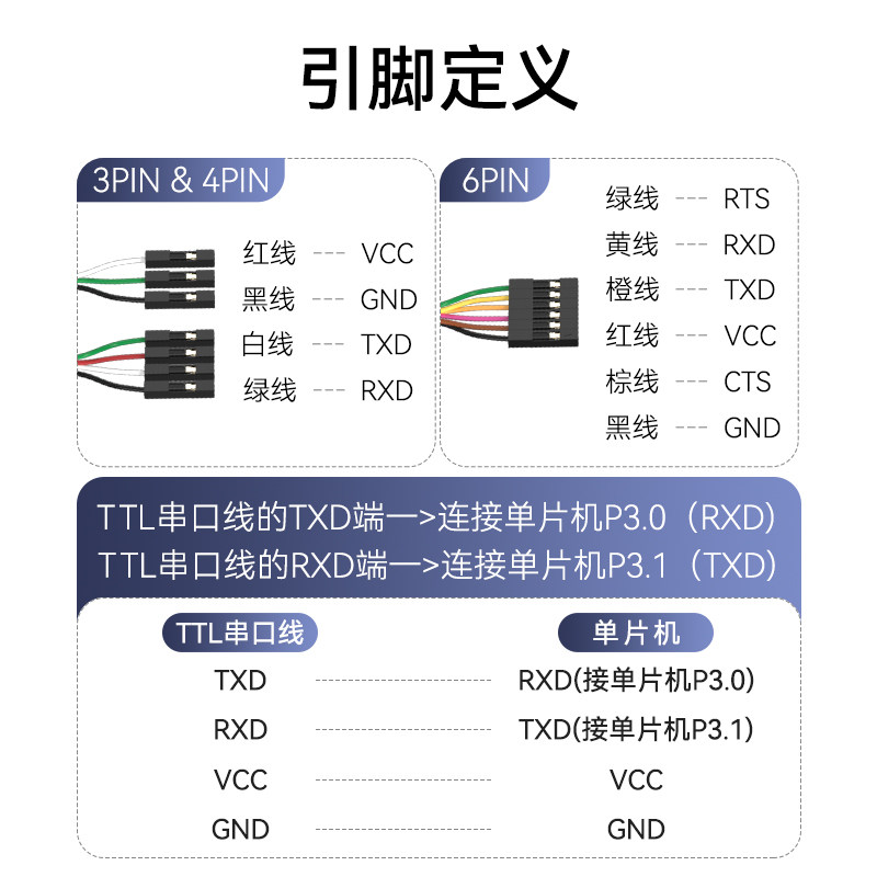 帝特usb转ttl usb转串口下载线ch340g模块rs232升级板刷机线板