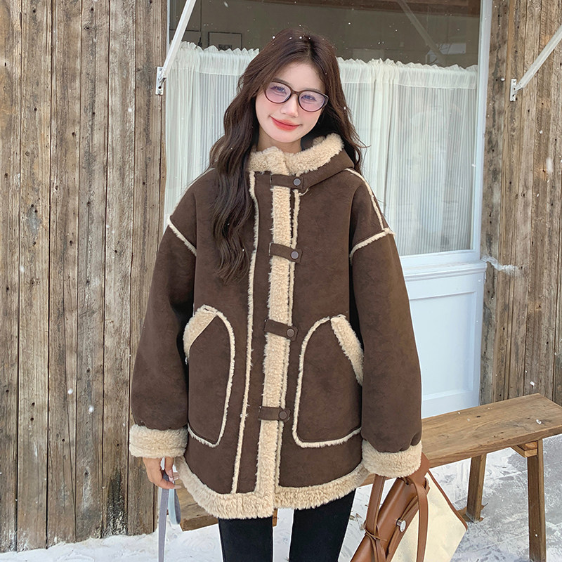 现货新款羊羔毛皮毛一体外套239-9816-p225kk338,女装棉衣/棉服,浙宝239