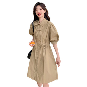 新款盘扣连衣裙239-8159-p115k168图片