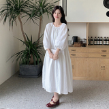 初恋系白月光连衣裙女2025春夏新款法式甜美少女感气质减龄小白裙，女装连衣裙，浙宝239