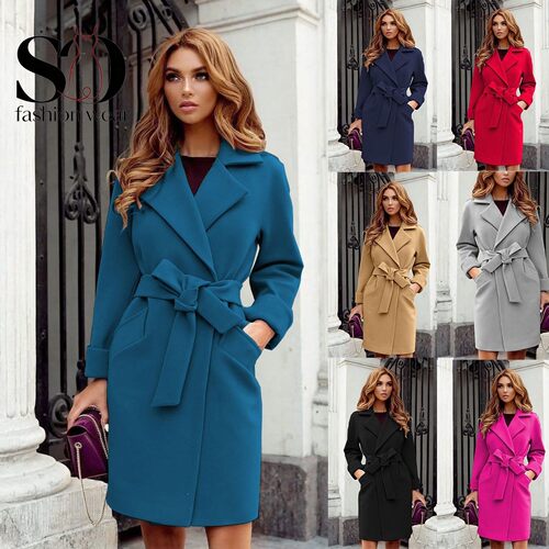 外套2026 Winter Women Wool Coat Long Sleeve Fashion Overcoat