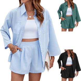 2025 NEW Matching Set! Shirt and Shorts Summer Outfit Set