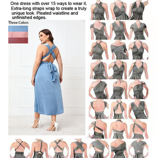 Sexy Tie-Up Crossed Back Irregular Formal Dress for Women