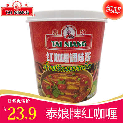 泰娘红咖喱1kg泰式咖喱酱 咖喱鱼蛋 牛肉面火锅底料咖喱汁 商用