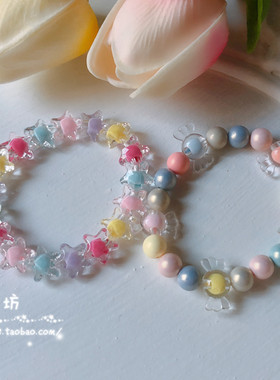 女偏光珠甜美手作手链