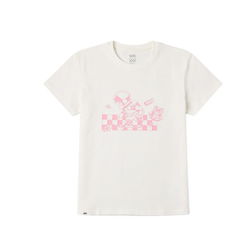VANS范斯夏季女子圆领短袖舒适百搭休闲T恤简约运动服VN000RA9FS8